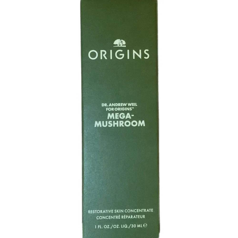 Origins Dr Weil Mega Mushroom Restorative Skin Concentrate 1oz New in Box